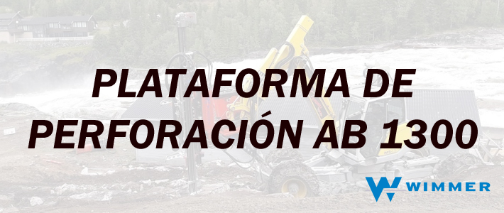 Plataforma de perforación para uso con excavadoras