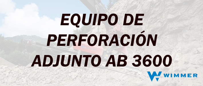 Plataforma de perforación para uso con excavadoras